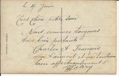 04 juin 1915 - Pierre-François Valery à Anne-Catherine