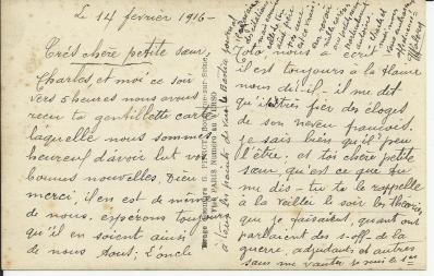 14 février 1916 - Pierre-François Valery à Anne-Catherine