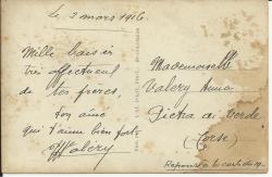 2 mars 1916 - Pierre-François Valery à Anne-Catherine