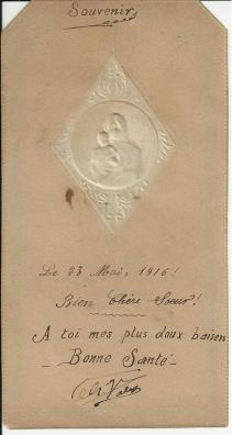 23 mai 1916 - Charles Valery à Anne-Catherine