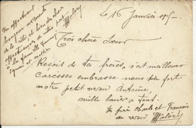 16 janvier 1915 - Pierre-François Valery à Anne-Catherine