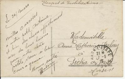 Raon l' Etape - 24 mars 1915 - Pierre-François Valery à Anne-Catherine